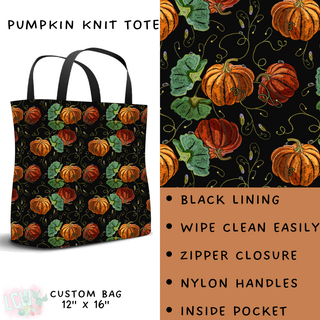 Batch #207 - Fall Fun - Closes 9/27 - ETA mid Nov - Pumpkin Knit Tote