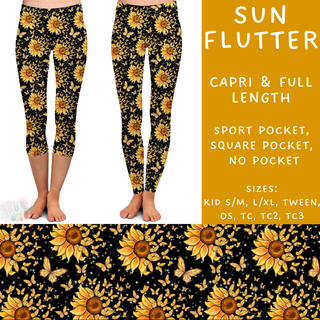 Batch #205 - August Request Run - Closes 9/23 - ETA early Nov - Sun Flutter Full and Capri Length Leggings