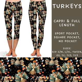 Batch #207 - Fall Fun - Closes 9/27 - ETA mid Nov - Turkeys Full and Capri Length Leggings