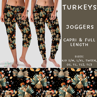 Batch #207 - Fall Fun - Closes 9/27 - ETA mid Nov - Turkeys Full and Capri Length Joggers