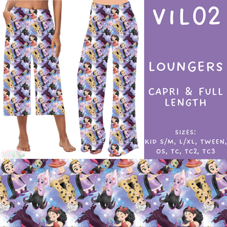 Batch #208 - Villains - Closes 9/30 - ETA mid Nov - Vil02 Capri and Full Length Loungers