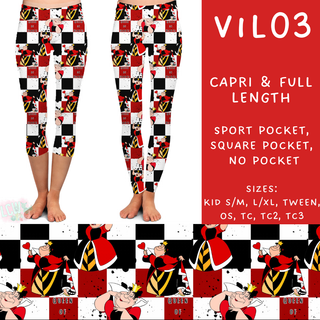 Batch #208 - Villains - Closes 9/30 - ETA mid Nov - Vil03 Full and Capri Length Leggings