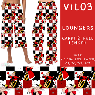 Batch #208 - Villains - Closes 9/30 - ETA mid Nov - Vil03 Capri and Full Length Loungers