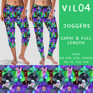 Batch #208 - Villains - Closes 9/30 - ETA mid Nov - Vil04 Full and Capri Length Joggers