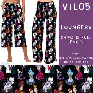 Batch #208 - Villains - Closes 9/30 - ETA mid Nov - Vil05 Capri and Full Length Loungers