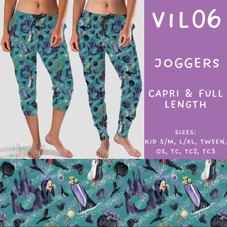 Batch #208 - Villains - Closes 9/30 - ETA mid Nov - Vil06 Full and Capri Length Joggers