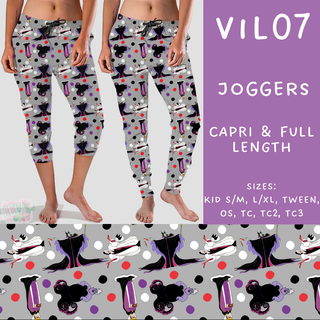 Batch #208 - Villains - Closes 9/30 - ETA mid Nov - Vil07 Full and Capri Length Joggers