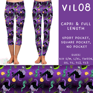 Batch #208 - Villains - Closes 9/30 - ETA mid Nov - Vil08 Full and Capri Length Leggings