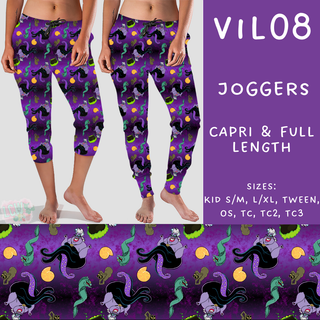 Batch #208 - Villains - Closes 9/30 - ETA mid Nov - Vil08 Full and Capri Length Joggers