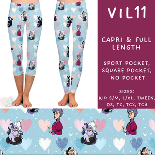 Batch #208 - Villains - Closes 9/30 - ETA mid Nov - Vil11 Full and Capri Length Leggings