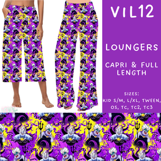 Batch #208 - Villains - Closes 9/30 - ETA mid Nov - Vil12 Capri and Full Length Loungers