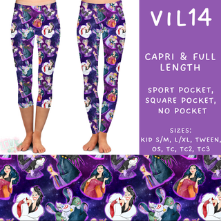 Batch #208 - Villains - Closes 9/30 - ETA mid Nov - Vil14 Full and Capri Length Leggings