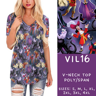 Batch #208 - Villains - Closes 9/30 - ETA mid Nov - Vil16 V-Neck Tee