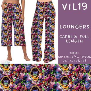 Batch #208 - Villains - Closes 9/30 - ETA mid Nov - Vil19 Capri and Full Length Loungers