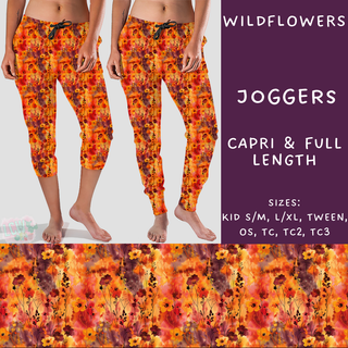 Batch #204 - Hello Fall - Closes 9/20 - ETA early Nov - Wildflowers Full and Capri Length Joggers