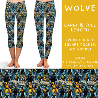 Batch #205 - August Request Run - Closes 9/23 - ETA early Nov - Wolve Full and Capri Length Leggings